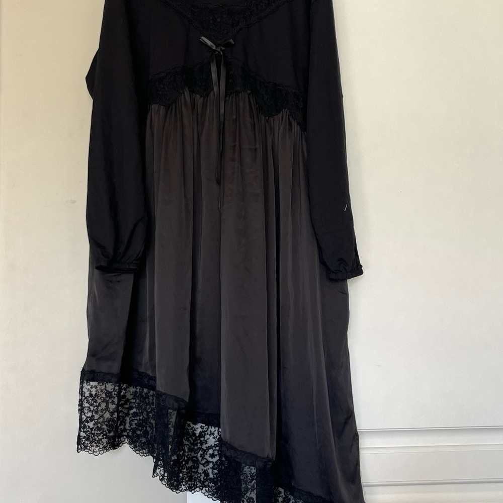 Simone Rocha Black Long Sleeve Dress